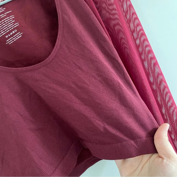 Free People Intimately FP Lost In Love Seamless Cami In Bordeaux Size XS/S - Picture 4 of 9